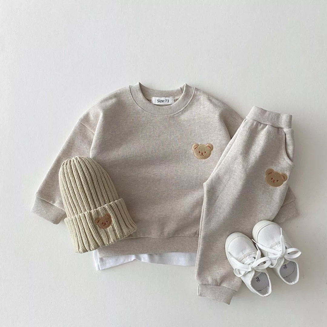 Autumn Sweatshirt and Pants Set for Babies and Toddlers