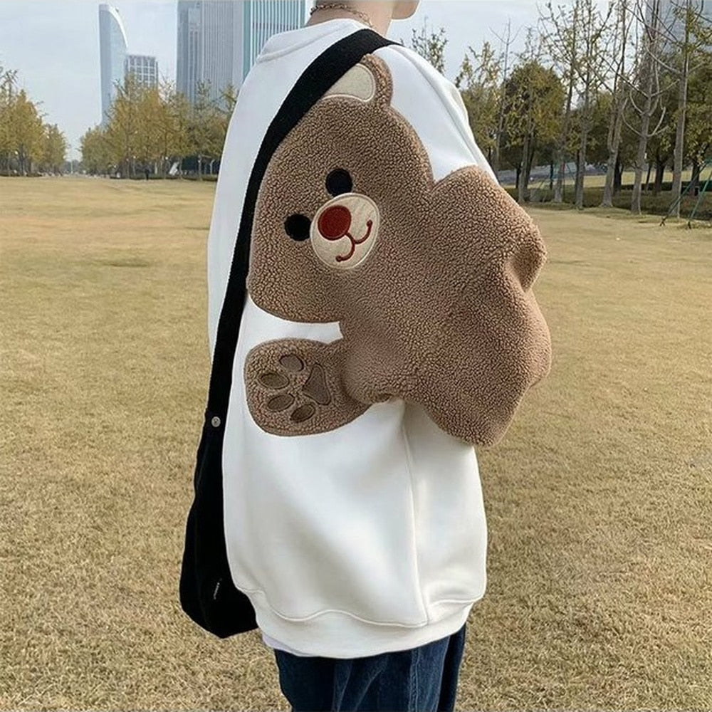 Harajuku Streetwear Teddy Bear Sweatshirt