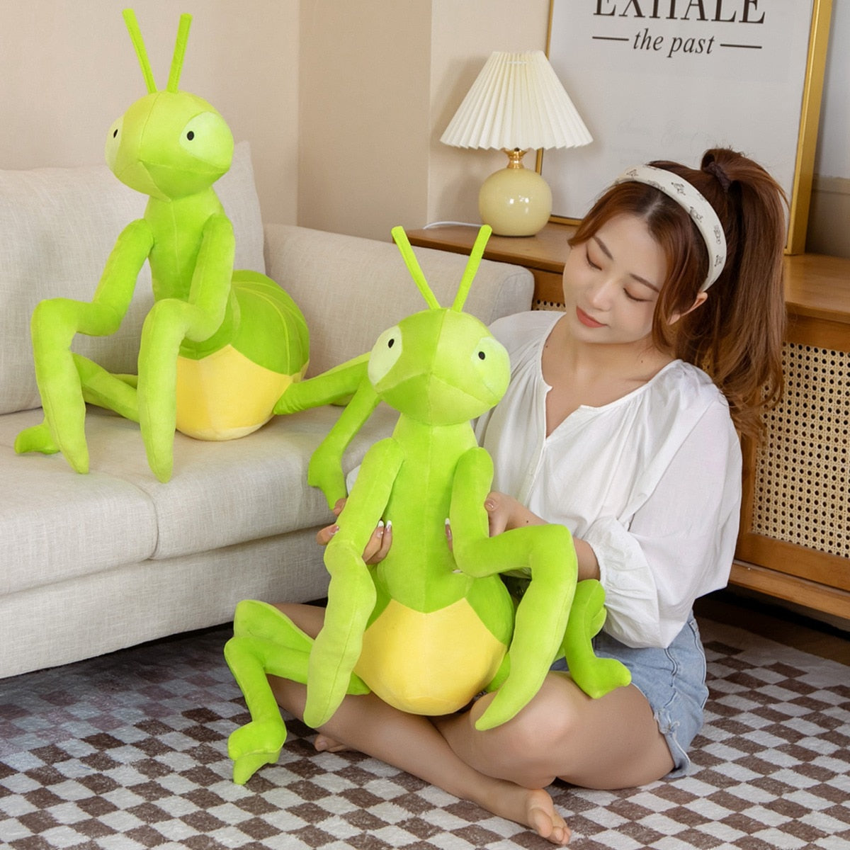 Green Praying Mantis Plush Stuffed Toy