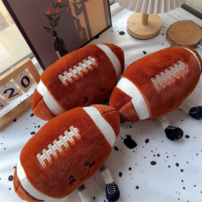 Soft Plush Rugby Ball Pillow Toy