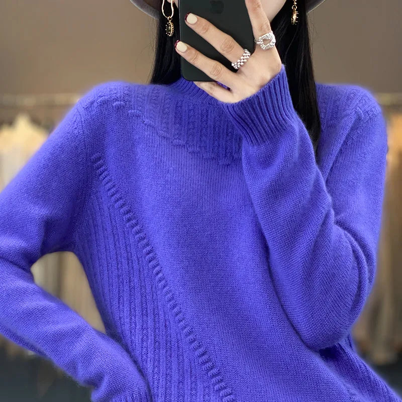 Women's Winter Thickened Pure Wool Sweater