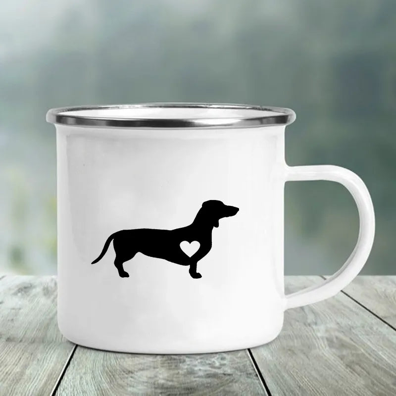 Enamel Mug 'I Love Dachshunds'