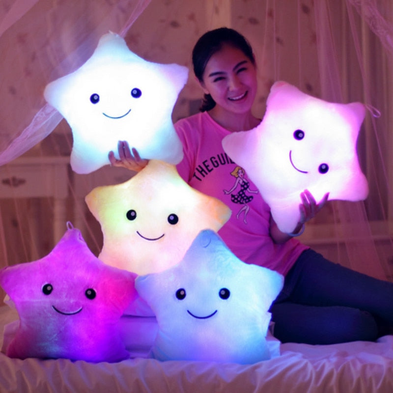 Soft Plush Luminous Star Cushion