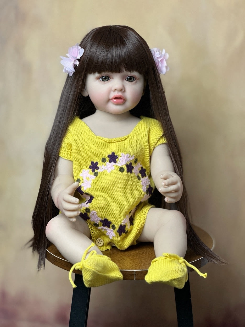 Realistic Full Silicone Reborn Toy Doll