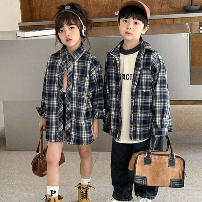 Matching Family Outfit - Plaid Long Sleeve Shirt