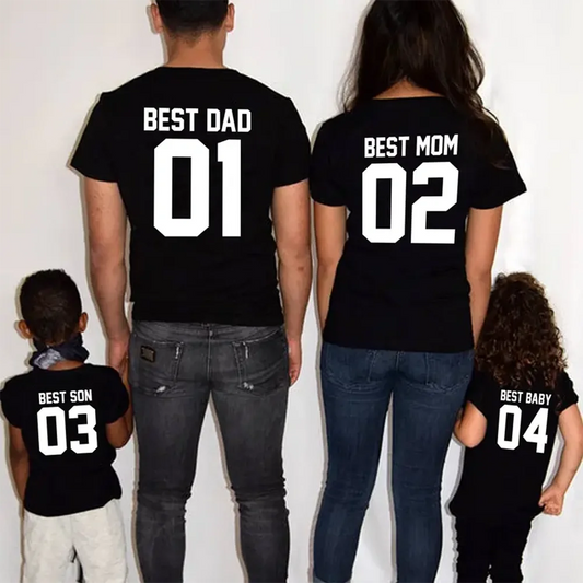 Best Daddy, Mummy, Son and Baby Matching Outfit