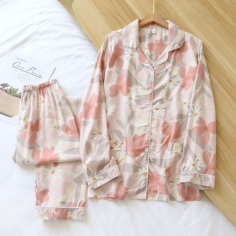 Spring & Summer Floral Pyjama Suit for Women