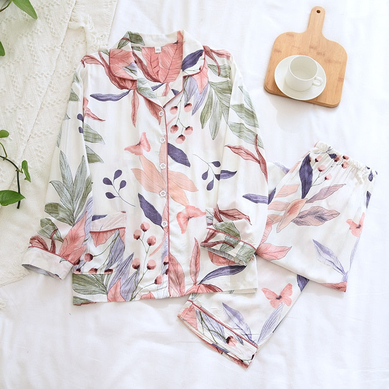 Spring & Summer Floral Pyjama Suit for Women