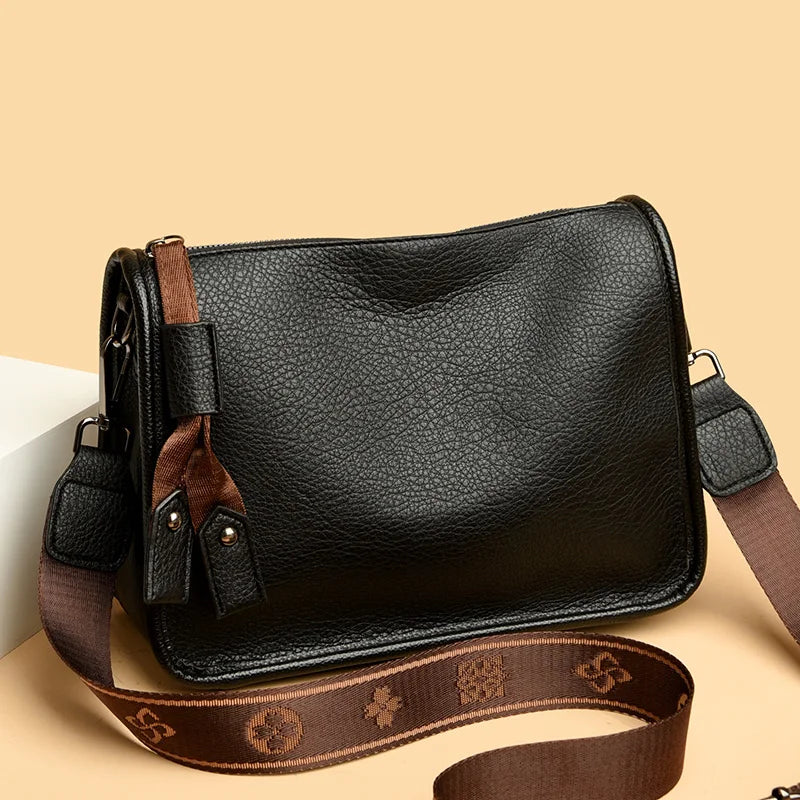 Chicago Crossbody Bag Genuine Leather