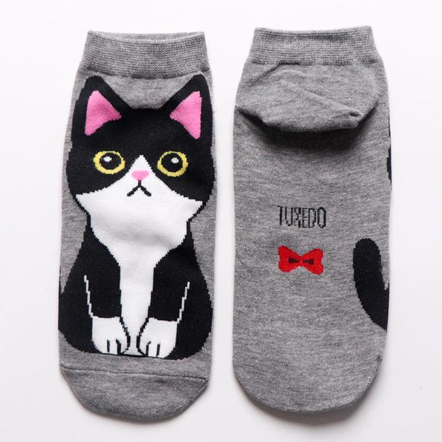 Cotton Ankle Cute Cat Socks