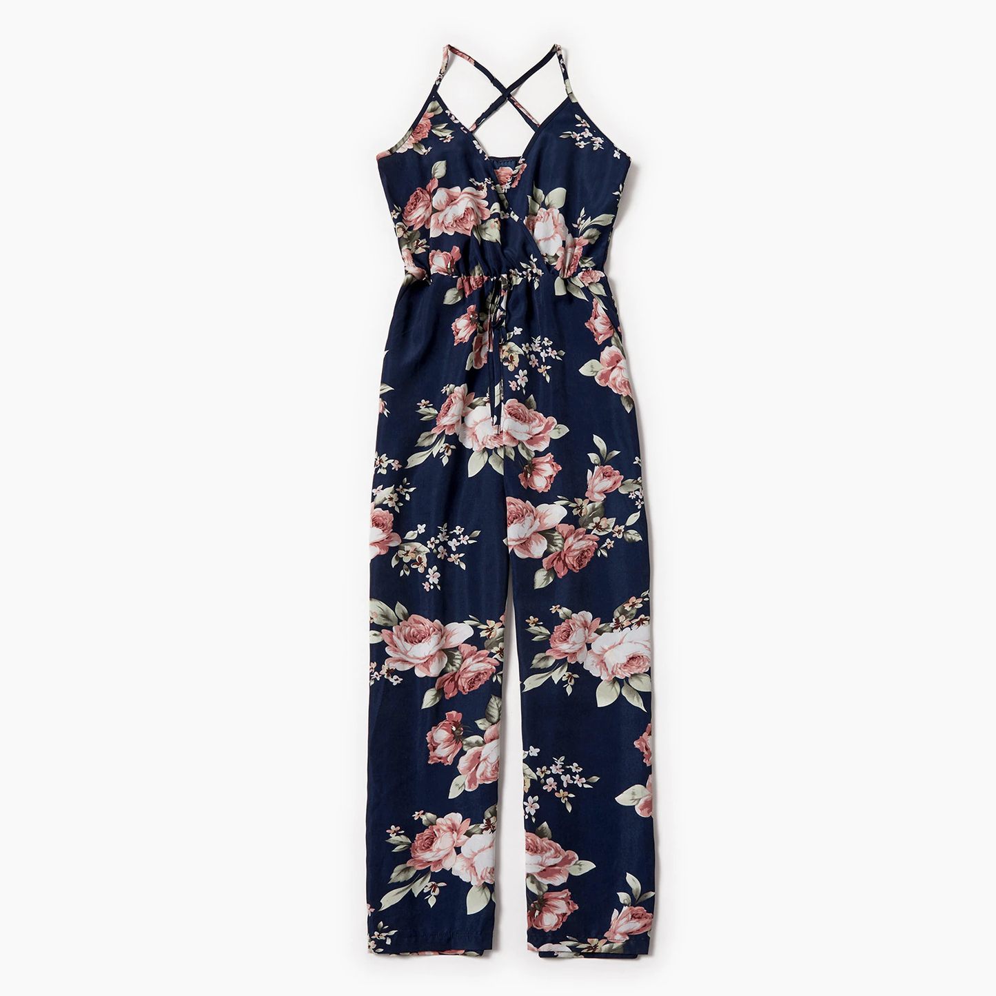 Matching Family Outfit -  Navy Blue Floral Jumpsuit