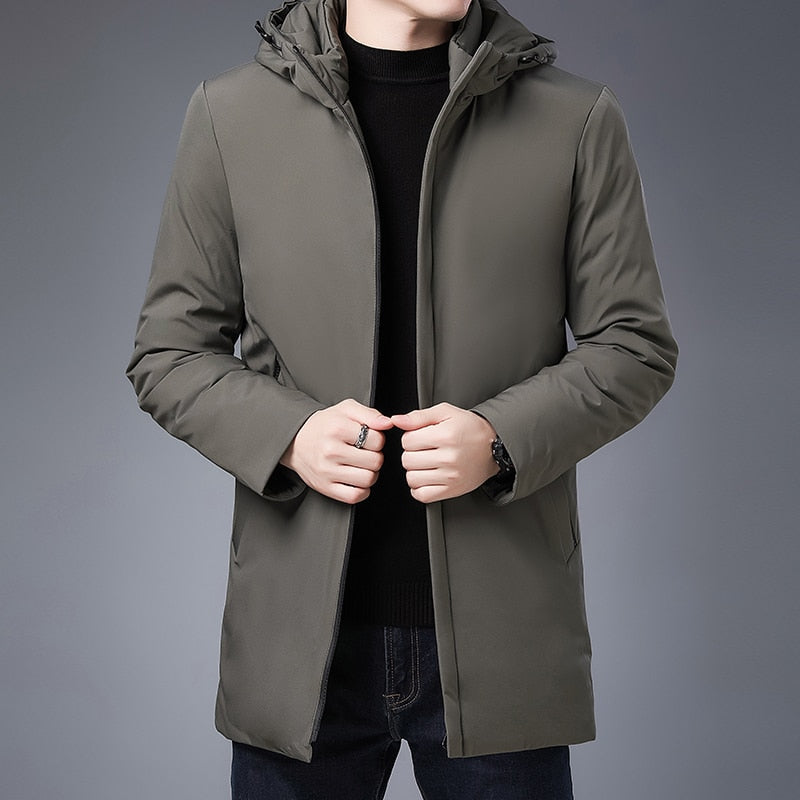 Men's Warm Parka Hooded Jacket