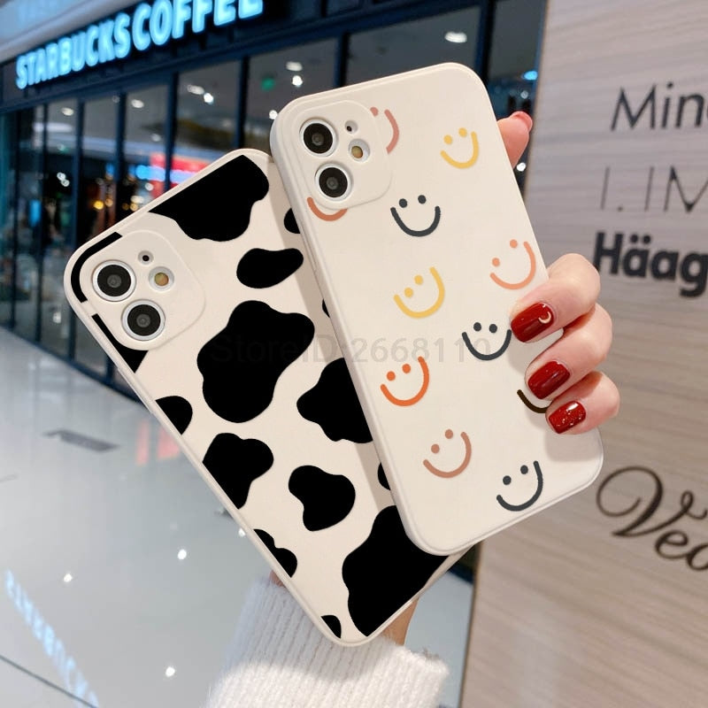 Retro Cow Chocolate iPhone Case