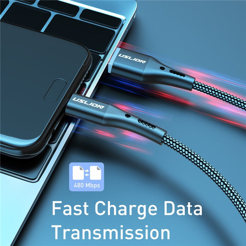 USB Type-C Cable Wire Fast Charging 3A