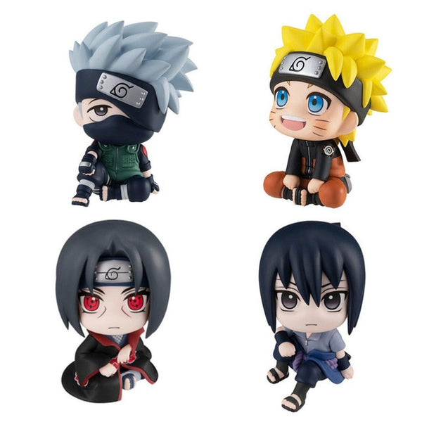 Anime Naruto - Figuras de Naruto, Kakashi, Uchiha Itachi y Uchiha Sasuke