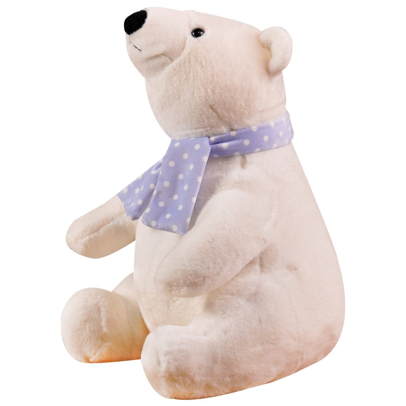 Cute Polar Bear with Scarf Stuffed Plush Toy