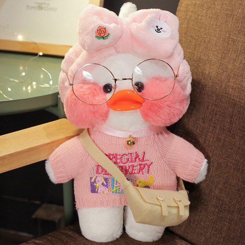 Lalafanfan Cafe Duck Plush Stuffed Toy