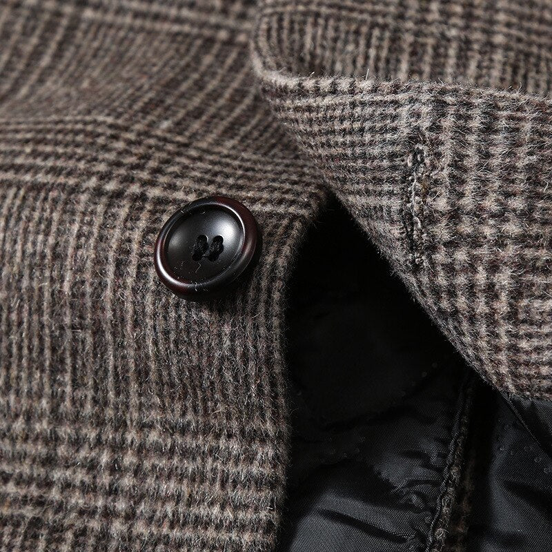 Men's Wool Long Winter Coat