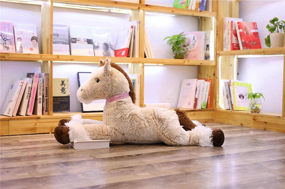 Fluffy Chocolate Horse Plush Toy