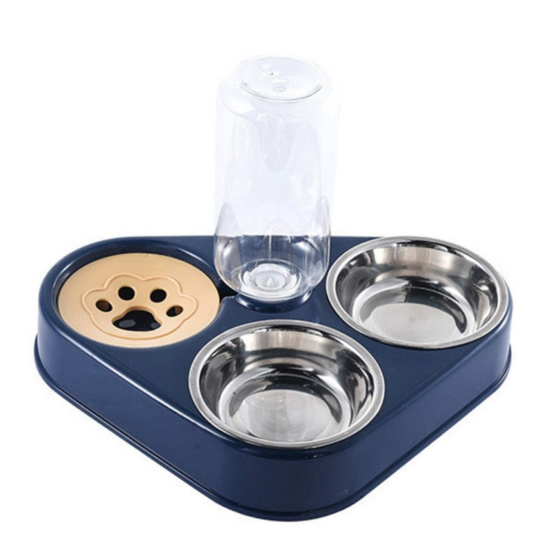 Automatic Drinking Pet Bowl 500ML Dog Cat Feeder Stainless Steel