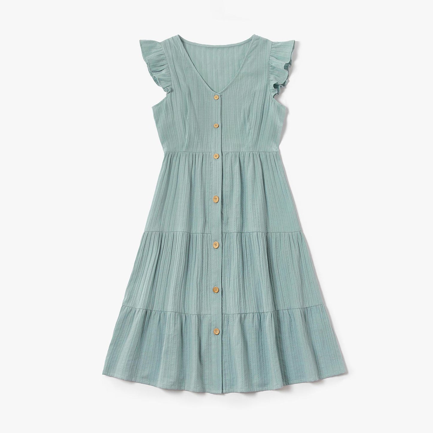 Summer Cotton Ruffle Matching Family Dresses