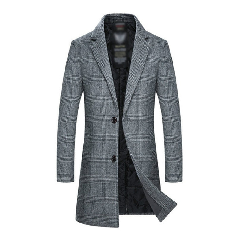 Men's Wool Long Winter Coat