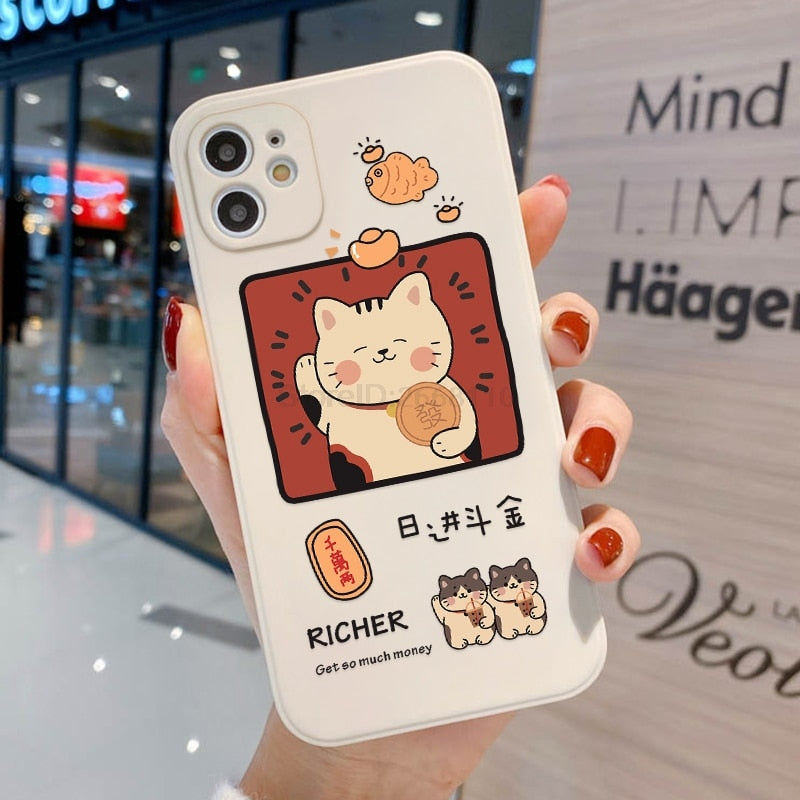 Richer Kitty Collage iPhone Case