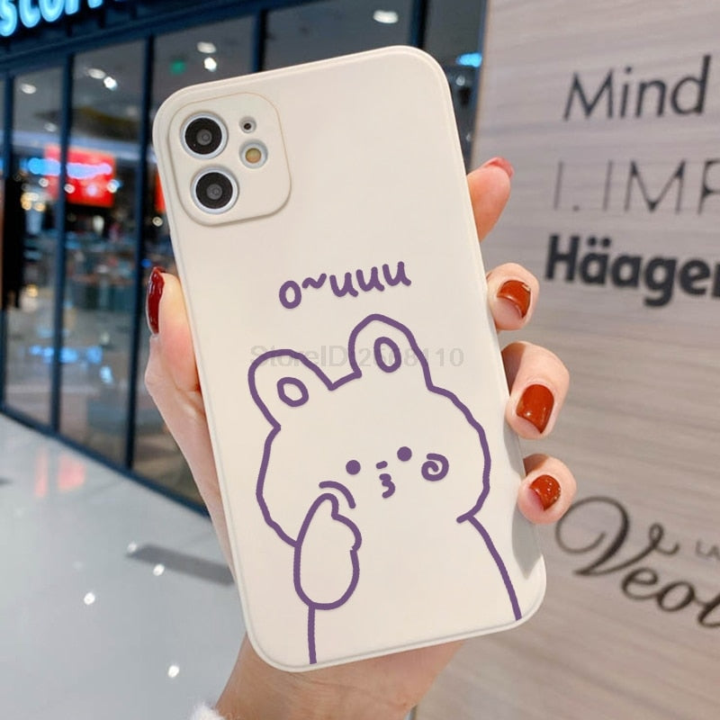 Lilac Bunny iPhone Case