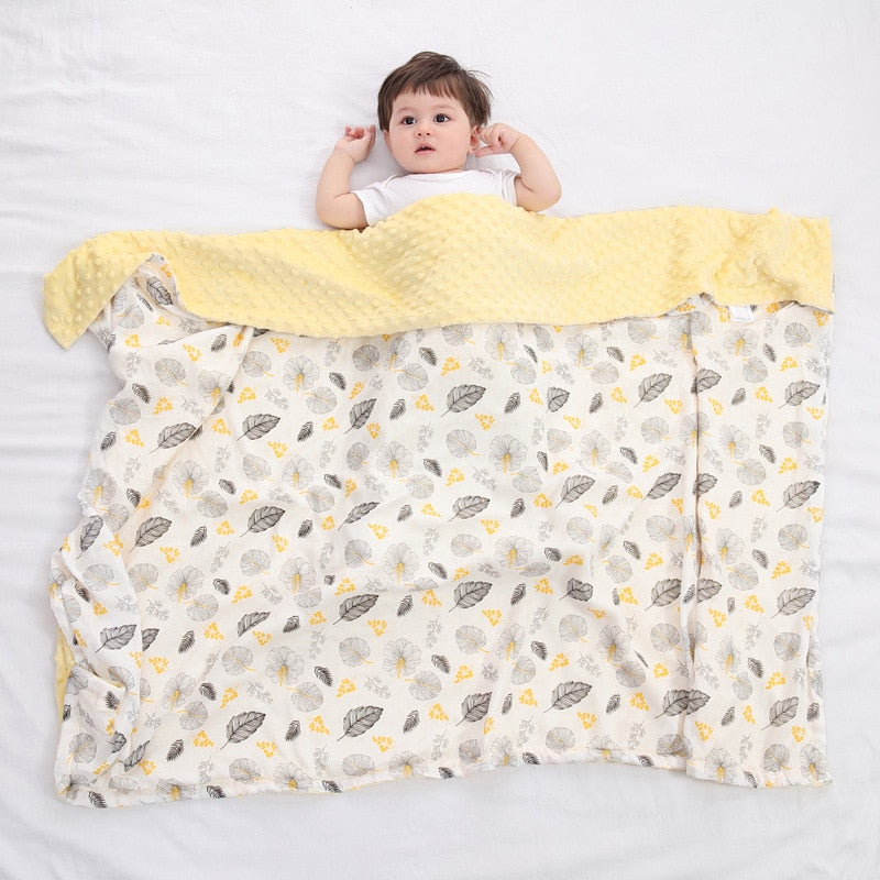 Baby Blankets 100% Cotton - Super Soft 6-Ply Muslin Gauze