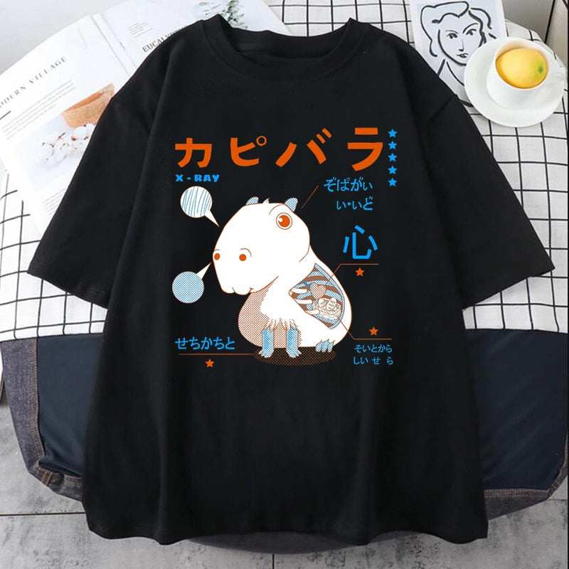 Capybara Funny Cotton T-Shirts