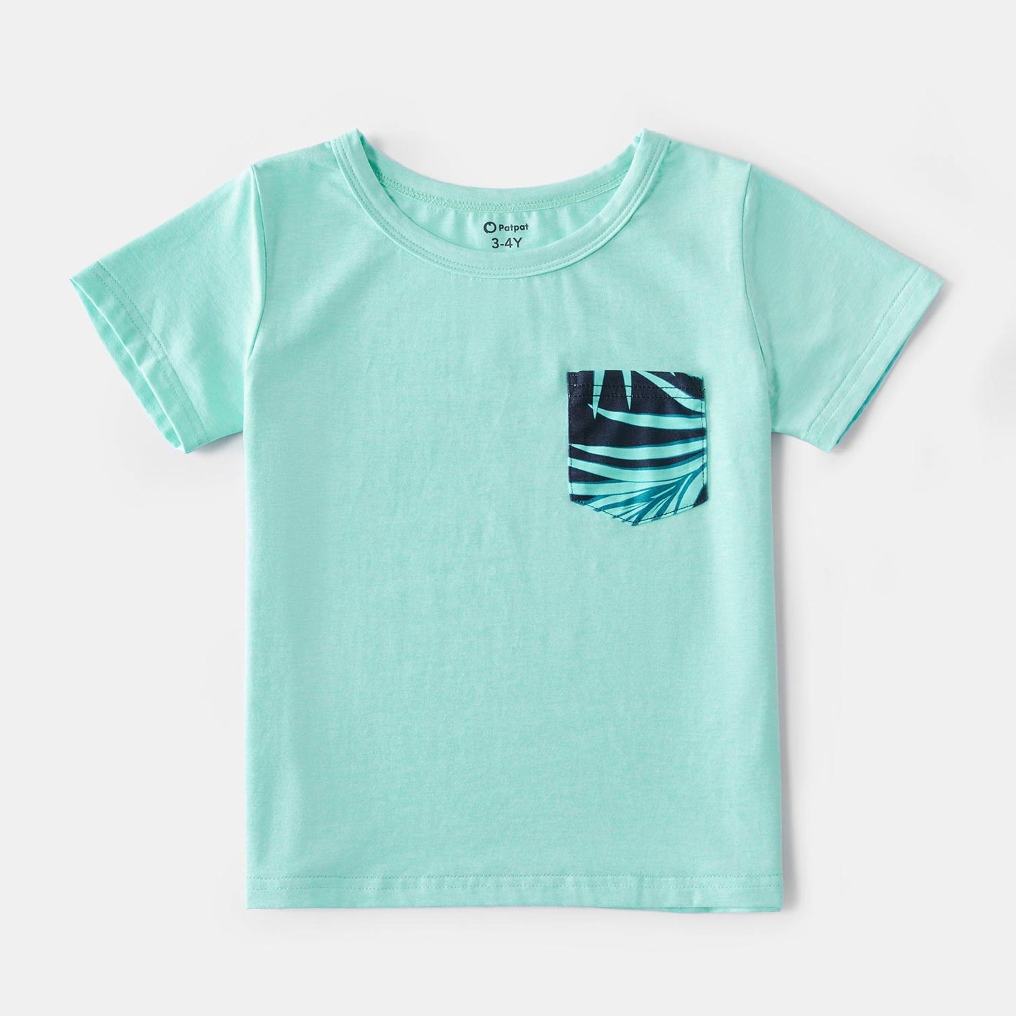 Matching Family Outfit - Turquoise Summer Set - Palm Leaf Tank Dresses, T-Shirts & Romper