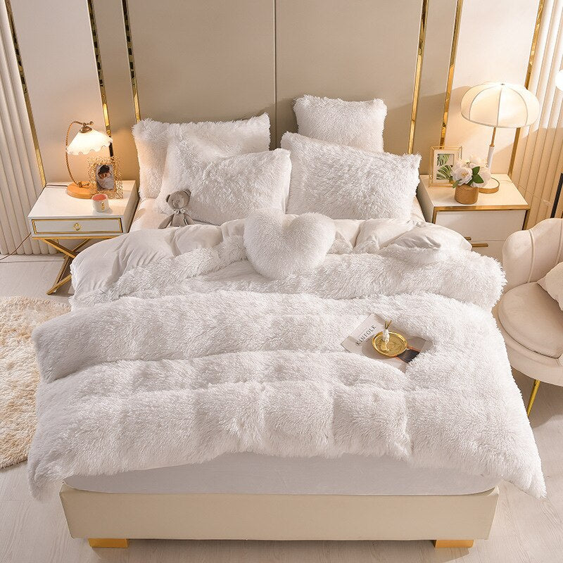 Luxury Plush Autumn & Winter Bedding Cover Set