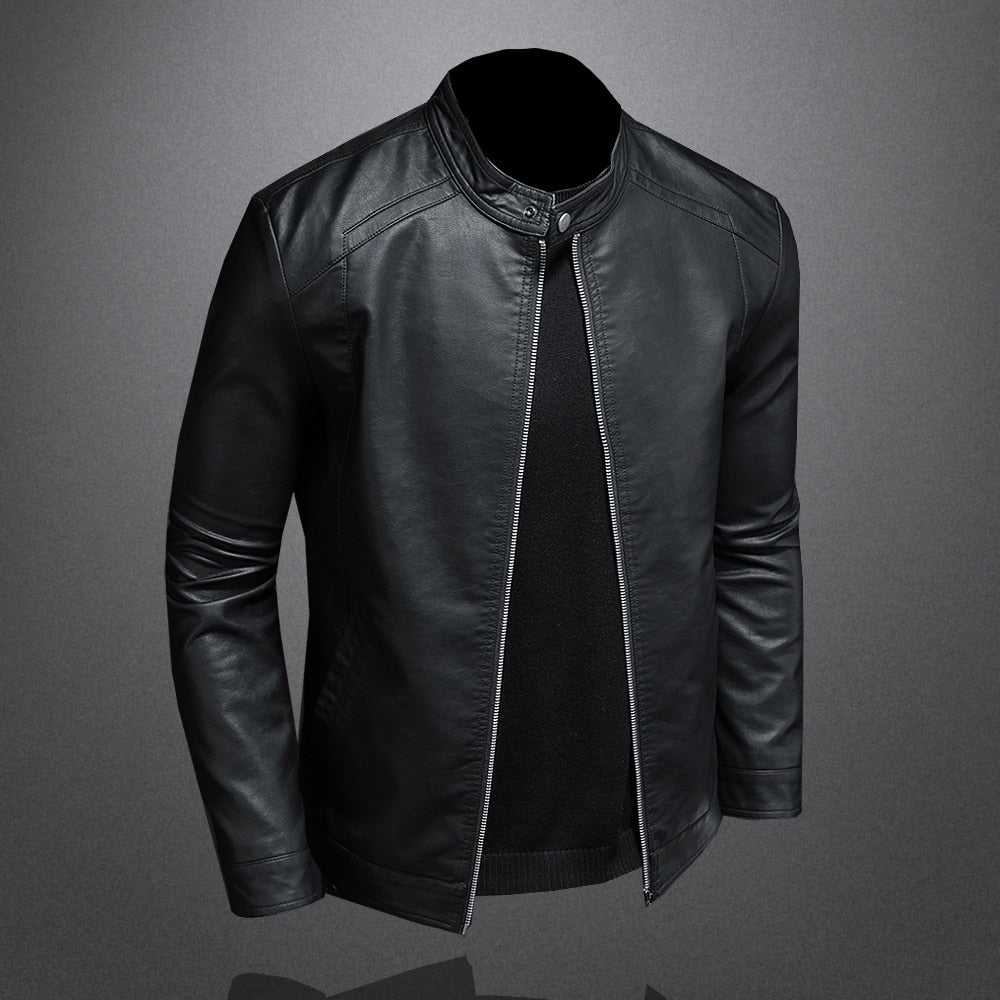 To protect yourself on the coldest and windiest days, count on our black eco-leather slim jacket.  The jacket is super stylish, features silver zippers on the front and sleeves, a high U-shaped collar and a snap button at the neck. Never go out of style!  Classic style. Beautiful and visible external seams. Can be easily used and combined with jeans, t-shirts and wool sweaters. Scarves give your jacket a fresh new look option.