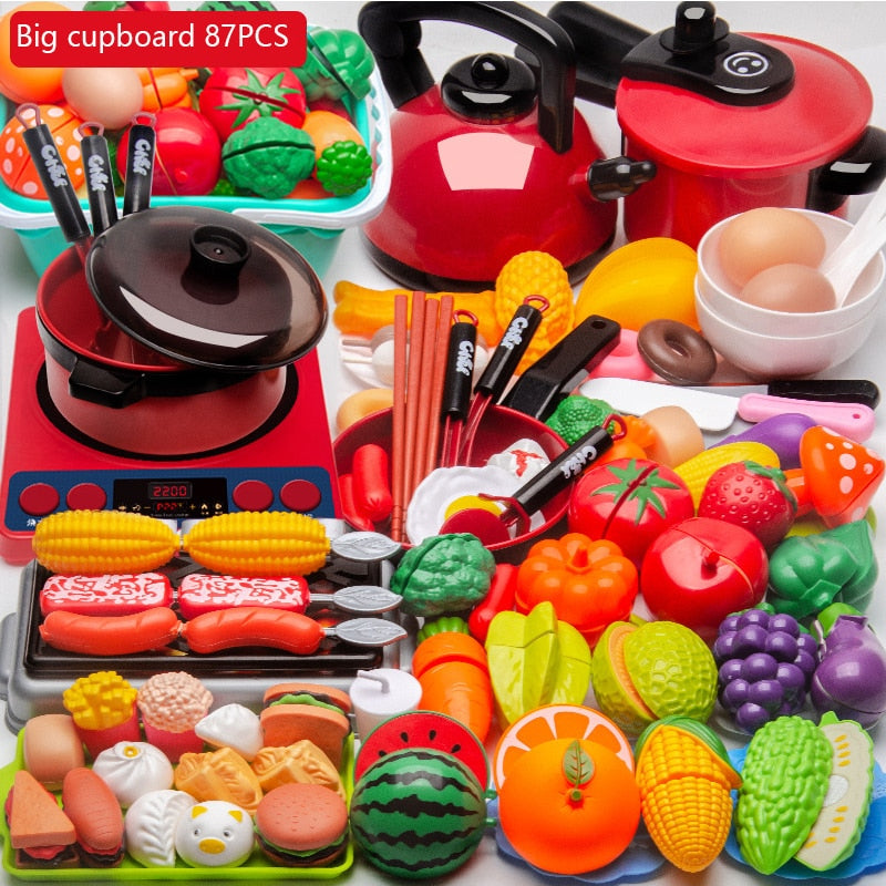 Kitchen Toys Set For Kids - Cooking and Food Utensils