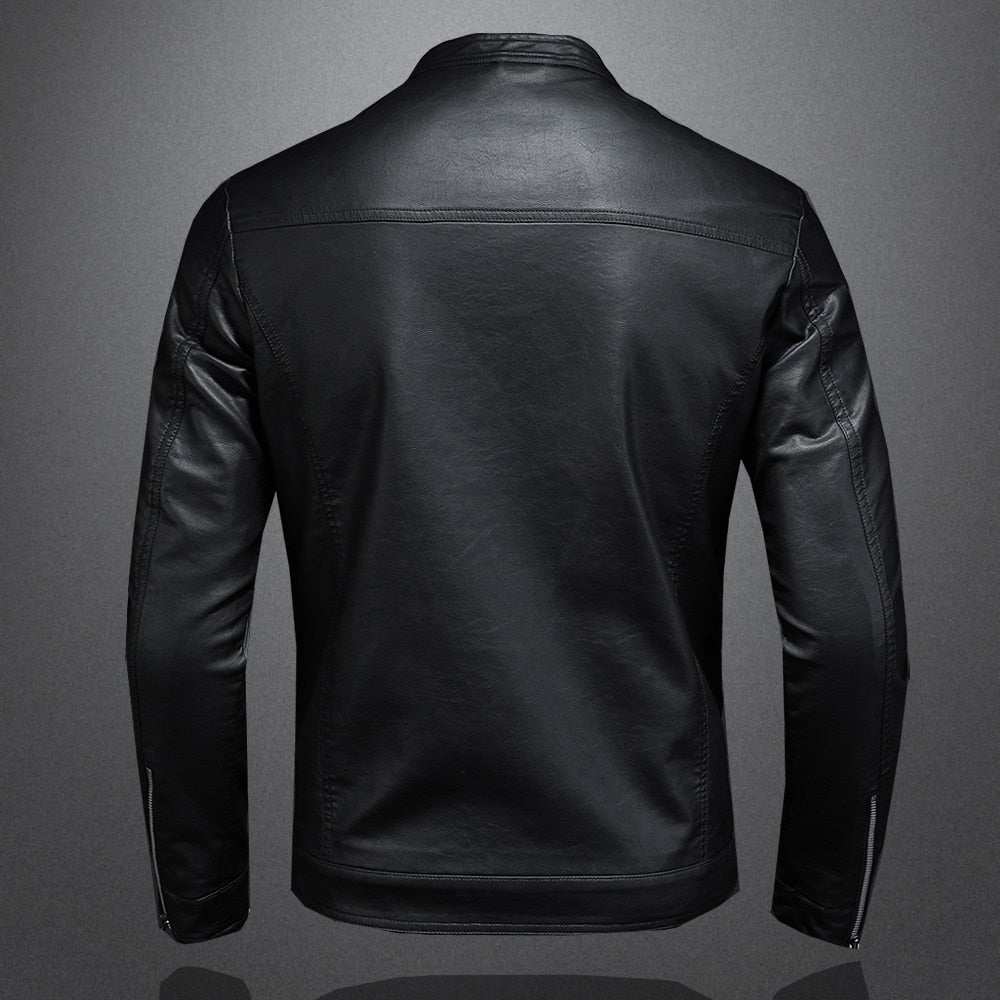 To protect yourself on the coldest and windiest days, count on our black eco-leather slim jacket.  The jacket is super stylish, features silver zippers on the front and sleeves, a high U-shaped collar and a snap button at the neck. Never go out of style!  Classic style. Beautiful and visible external seams. Can be easily used and combined with jeans, t-shirts and wool sweaters. Scarves give your jacket a fresh new look option.