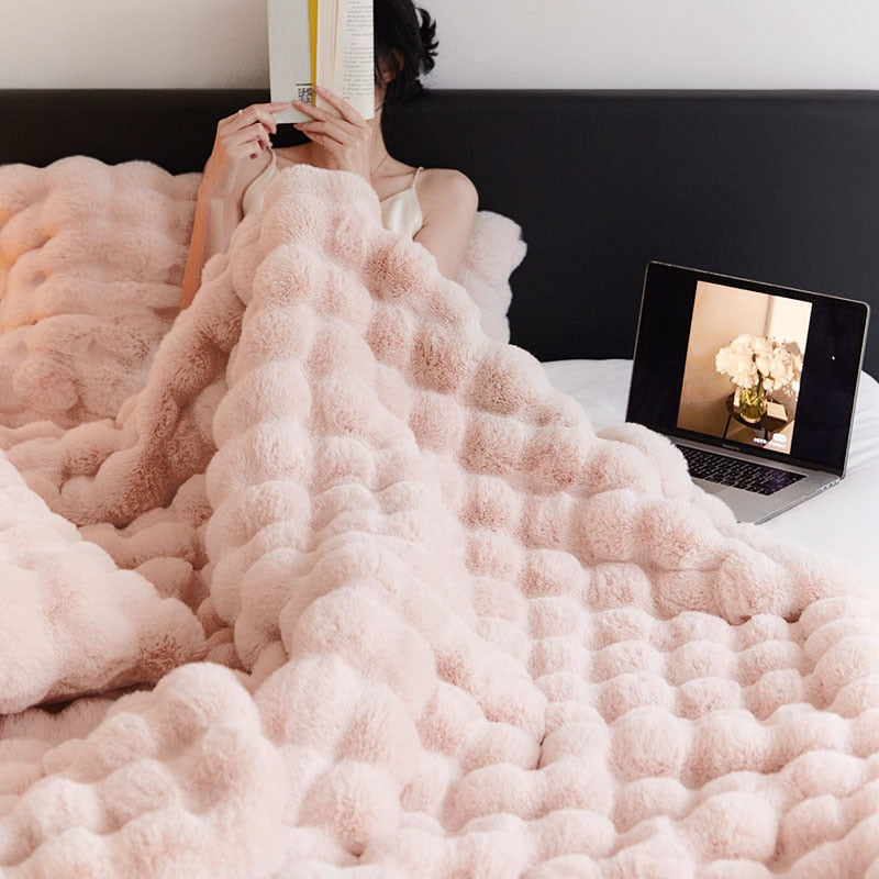 Winter Luxury Tuscan Fur Blanket