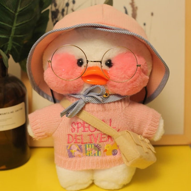 Lalafanfan Cafe Duck Plush Stuffed Toy