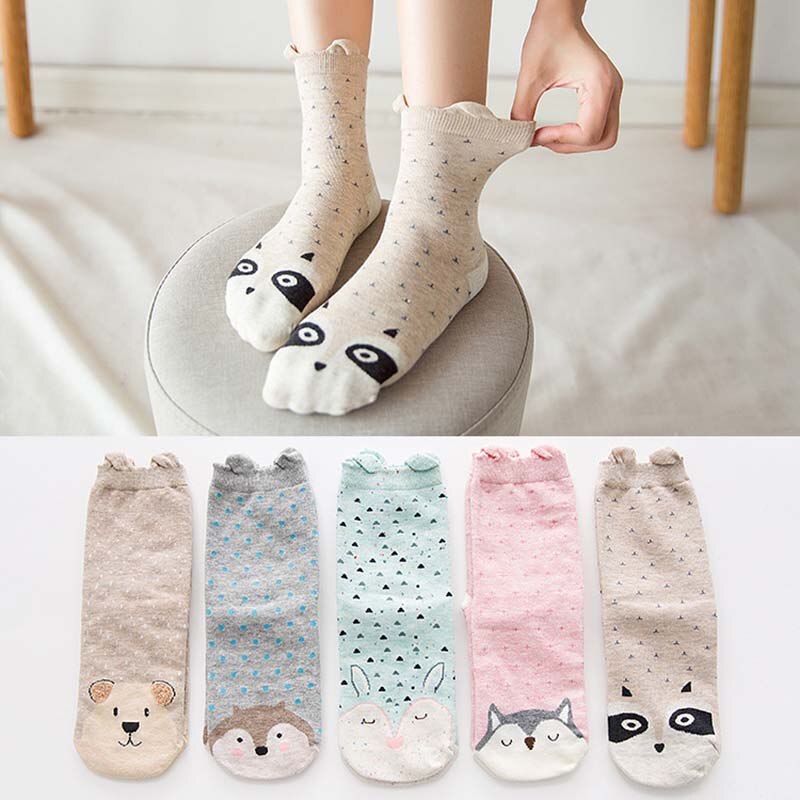 Cotton Unicorn Kitty Socks Pack (5 pairs)