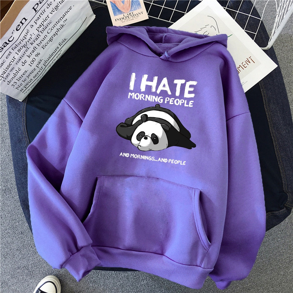 Cartoon Cute Panda Oversized Hoodie with Pockets