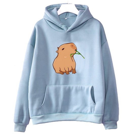 Cute Capybara Oversized Hoodie Sweatshirt