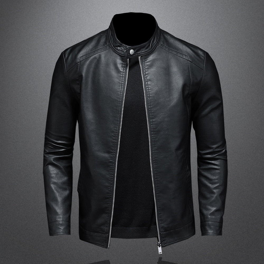 To protect yourself on the coldest and windiest days, count on our black eco-leather slim jacket.  The jacket is super stylish, features silver zippers on the front and sleeves, a high U-shaped collar and a snap button at the neck. Never go out of style!  Classic style. Beautiful and visible external seams. Can be easily used and combined with jeans, t-shirts and wool sweaters. Scarves give your jacket a fresh new look option.