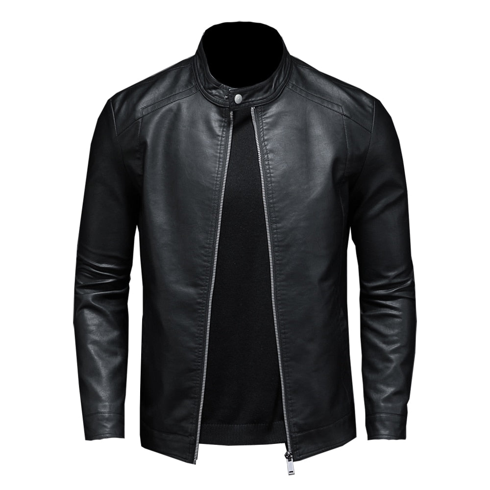 To protect yourself on the coldest and windiest days, count on our black eco-leather slim jacket.  The jacket is super stylish, features silver zippers on the front and sleeves, a high U-shaped collar and a snap button at the neck. Never go out of style!  Classic style. Beautiful and visible external seams. Can be easily used and combined with jeans, t-shirts and wool sweaters. Scarves give your jacket a fresh new look option.