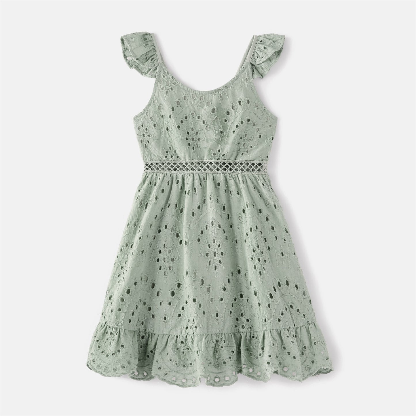 Mint Textured Cotton Dress - Matching Family Outfit