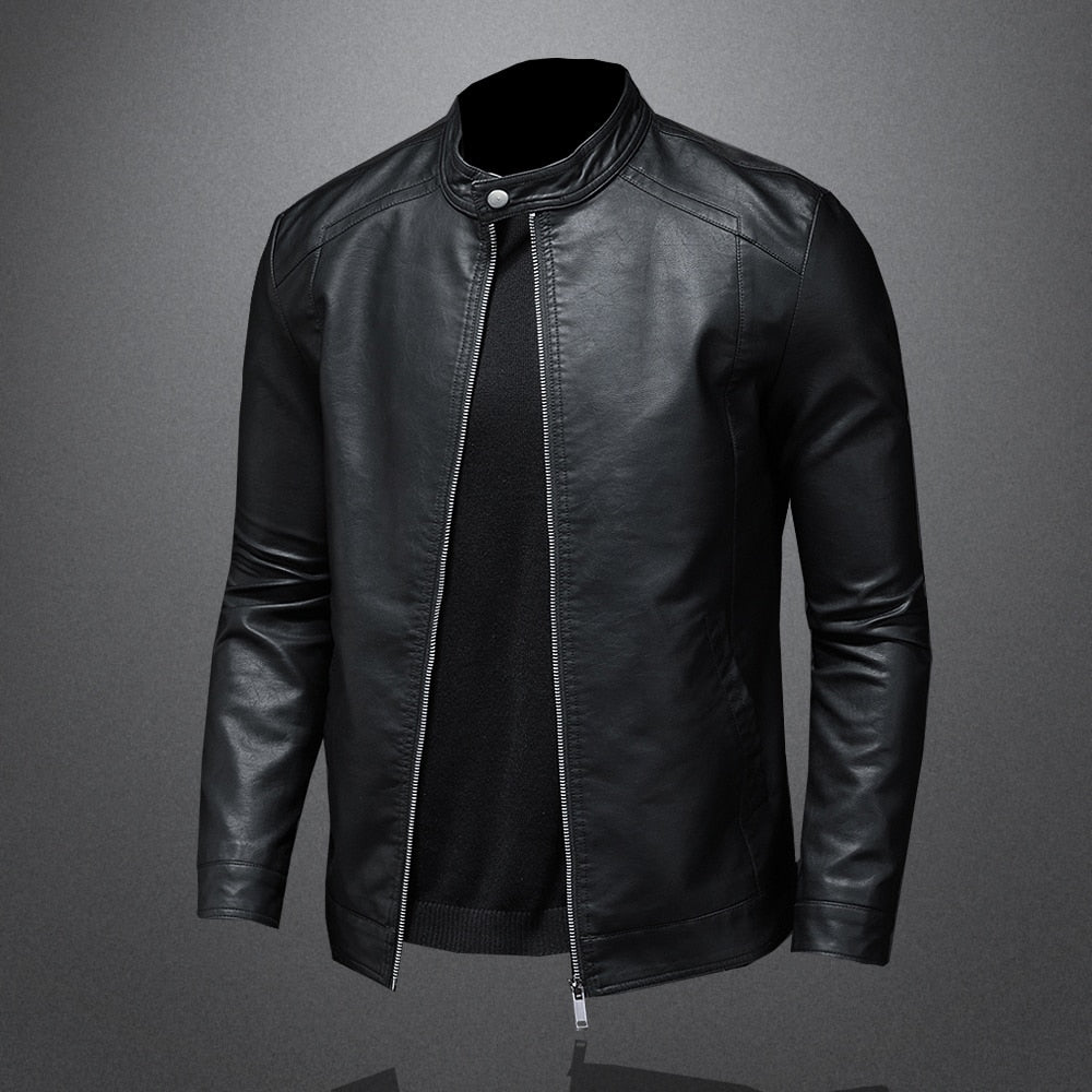 To protect yourself on the coldest and windiest days, count on our black eco-leather slim jacket.  The jacket is super stylish, features silver zippers on the front and sleeves, a high U-shaped collar and a snap button at the neck. Never go out of style!  Classic style. Beautiful and visible external seams. Can be easily used and combined with jeans, t-shirts and wool sweaters. Scarves give your jacket a fresh new look option.