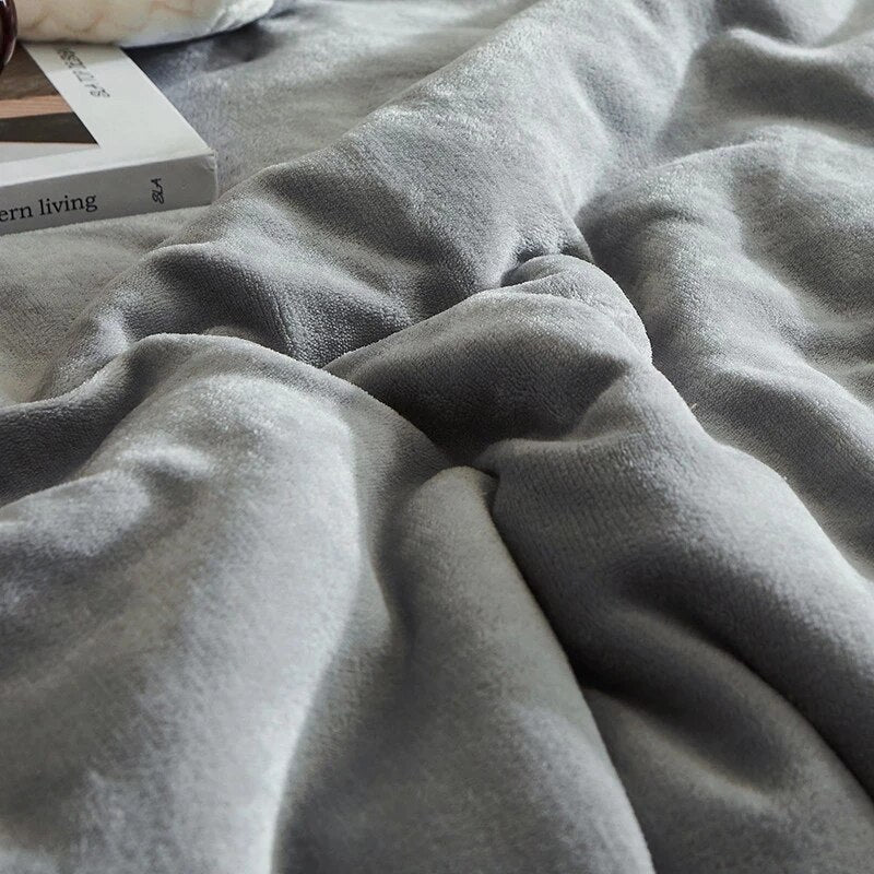 Super Soft Fleece Three-Layer Blanket