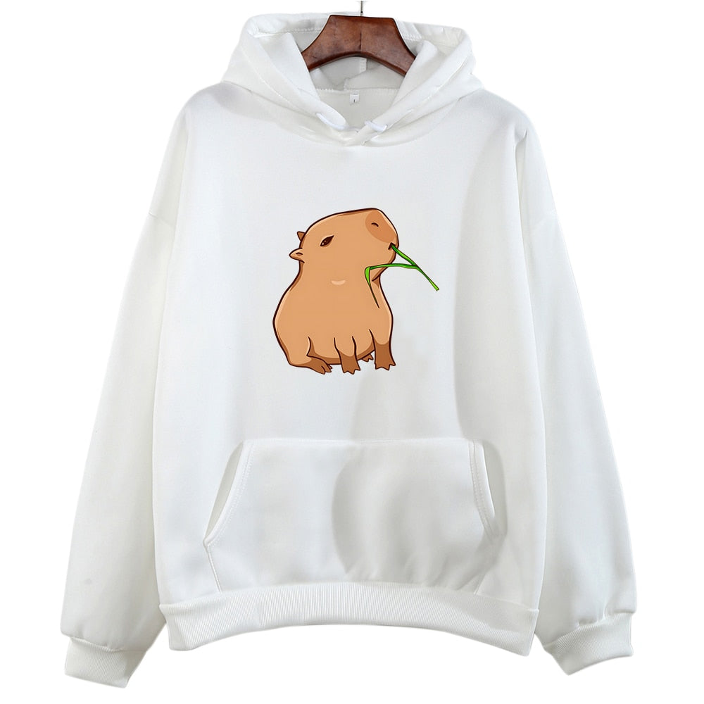 Cute Capybara Oversized Hoodie Sweatshirt