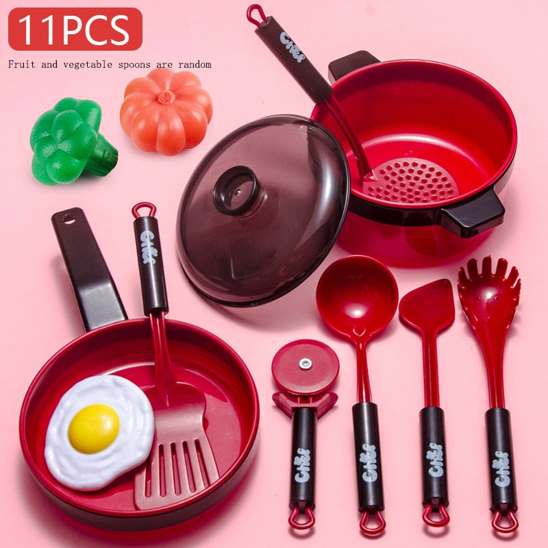 Kitchen Toys Set For Kids - Cooking and Food Utensils