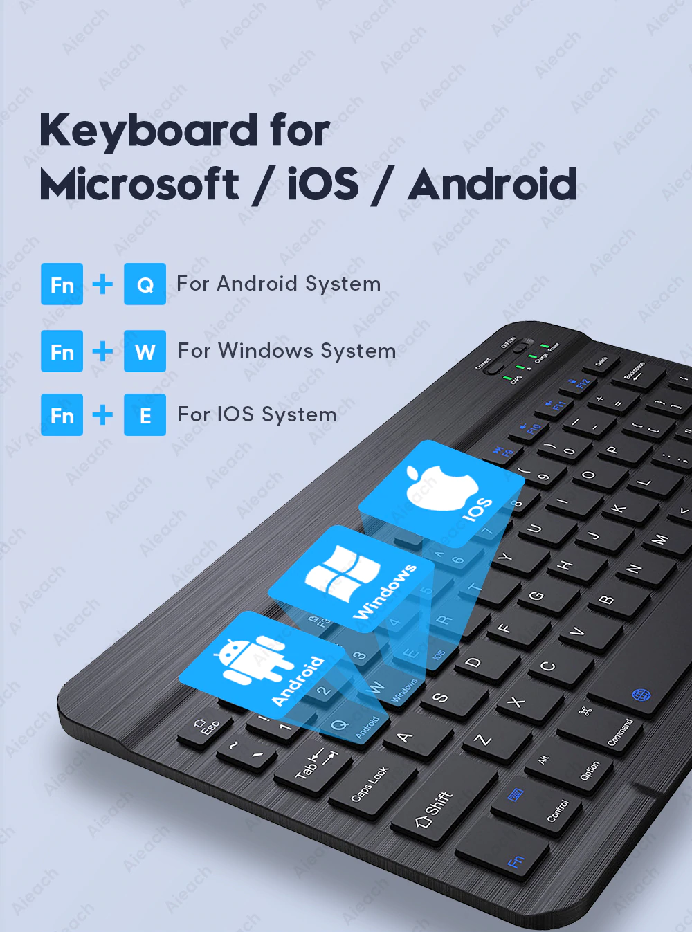 Wireless Bluetooth Keyboard & Mouse Set