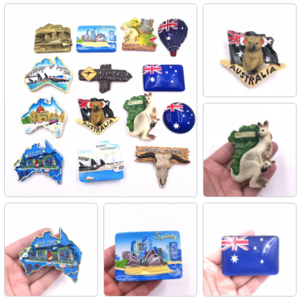 Resin with Magnet - Australia Themes