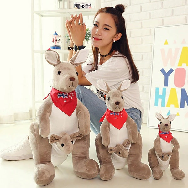 Mummy and Baby Kangaroo Plush Toy